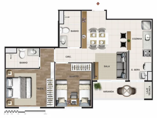 Foto de Alto da Alvorada – Cobertura Linear – 132,68m²